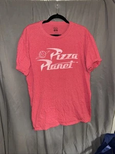 Toy Story Pizza Planet Disney Pixar Women’s Red Heather T Shirt Large - Picture 1 of 5