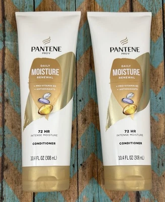 (2X) Pantene Conditioner Pro-Vitamin B5 Daily Moisture Renewal 72-Hour 10.4oz ea - Image 1 of 3
