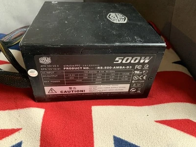 Cooler Master Silent Pro M500 500W PSU ATX Power Supply Unit RS-500-AMBA-D3 - Image 1 of 4