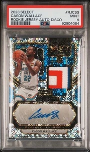 2023 Panini Select #RJ-CSS Cason Wallace Rookie Disco Patch Auto RC RPA PSA 9 - Bild 1 von 2