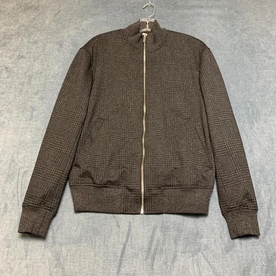 Suéter Zara Hombre Pequeño Gris Prendas de Punto Ropa de Calle Look Diario Cuello Simulado Cremallera Completa Foto 1 de 4