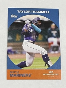 2022 Topps 582 Montgomery Club Baseball #6 - Taylor Trammell - Seattle Mariners - Picture 1 of 2