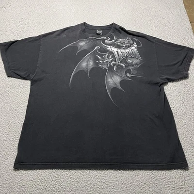 Camisa Tapout Para Hombres 3XL Negra Gárgola Murciélago Gráfico MMA Gótico Ropa de Calle Camiseta Foto 1 de 4