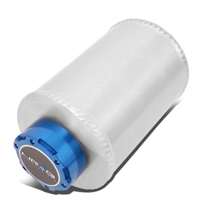 NRG Innovations PST-100 Aluminum 1/4" NPT Power Steering Fluid Reservoir Tank - Image 1 of 4