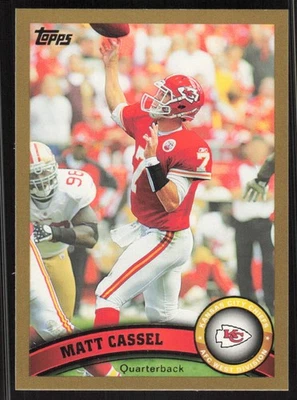 2011 Topps #318 Matt Cassel Kansas City Chiefs Gold /2011 - Image 1 of 2