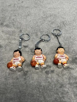 Vintage 1987 Lil Sports Brat Houston Rockets Keychains Lot Of 3 VTG Rare - Image 1 of 2
