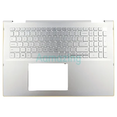 Novo Para Dell Inspiron 7706 17,3" Apoio para as Palmas Teclado Retroiluminado Prata 06TRX1 6TRX1 - Imagem 1 de 4