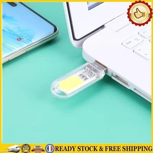 Mini lampe de lecture lumineuse USB portable pour ordinateur portable (blanc 3CO - Afbeelding 1 van 9