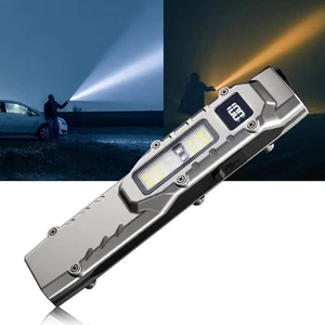EDC Torcia Tattica Ricaricabile, Torcia Tascabile Alta Lumen,Super Bri... - Foto 1 di 9
