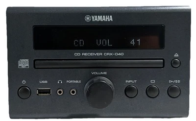 Yamaha CRX-040 CD Receiver Only Nice Cond No Speakers No Remote w Merkury 1/8” - Image 1 of 4