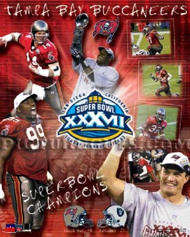 Tampa Bay Buccaneers Super Bowl 37 Championship Picture Plaque (A) Cover