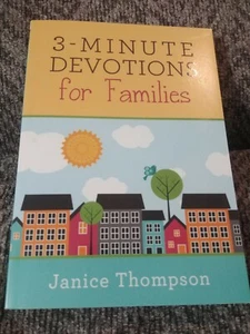 3 Minute Devotions for Families by Janice Thompson large paperback - Picture 1 of 1