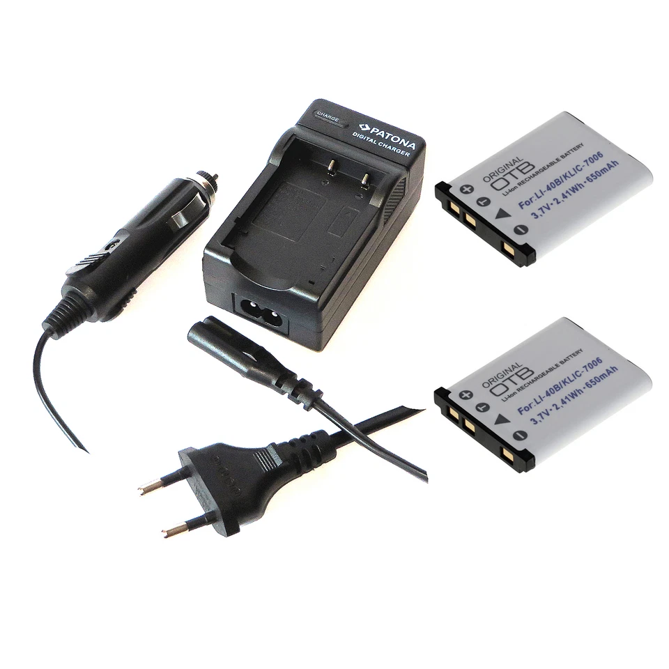 2x Akku und Ladegerät für Fujifilm FinePix T300 Z300 JX350 JX370 JX420 JX550 - Bild 1 von 1