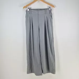 Halara womens jogger pants size M grey wide leg high rise stretch pockets 105557 - Picture 1 of 10