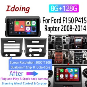 Android Car Stereo Screen Radio Carplay Navi GPS For Ford F-150 2009-2012 - Picture 1 of 21