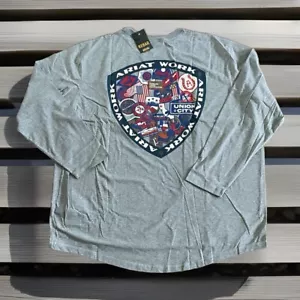 Ariat Men's Rebar Workman Patches Logo Long Sleeve T-Shirt Gray Size 3XL - Picture 1 of 3