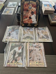 1995 Willie Mays Metallic Impressions W/ Tin Set Rare In Plastic HOF FREE SHIP