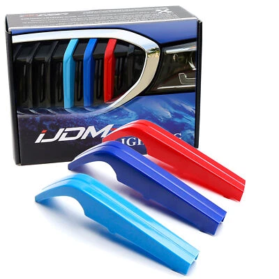 M-Color Stripe Grille Insert Trims For 2023-24 BMW G20 3 Series Standard 8-Beam - Image 1 of 4