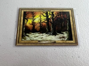 Cardsmiths Bob Ross Rustic Winter Woods #14 Card Artistic Trading - Picture 1 of 9