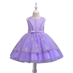 Flower Kids Girls Princess Tutu Dress Bridesmaid Party Pageant Birthday Dresses - Picture 1 of 49