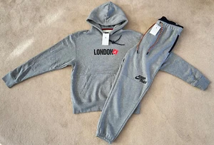 Nike Air Jordan Tracksuit Size Medium London City X Jumpman Set Hoodie &Bottoms - Picture 1 of 17