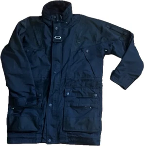 RARE 90s Oakley G Software Tech Utility Nylon Jacket Black Vent Pockets Men's S - Picture 1 of 15