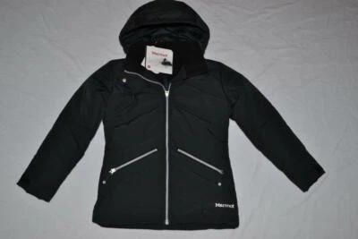 MARMOT GIRLS VAL D'SERE INSULATED BLACK JACKET LARGE L NEW AUTHENTIC #76680 - Image 1 of 4