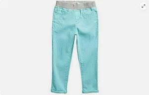 JESSICA SIMPSON GIRLS LACIE ROLLED UP CROP PULLON LEGGINGS (Aqua Sky, 8)NWT - Picture 1 of 1