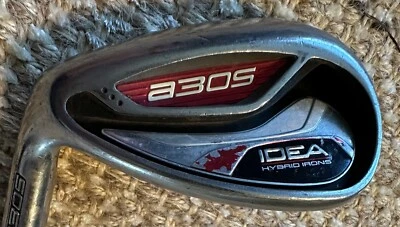 VINTAGE GOLF CLUB ADAMSGOLF ADAMS A305 IDEA HYBRID IRONS GAP WEDGE LEFT HAND - Image 1 of 4