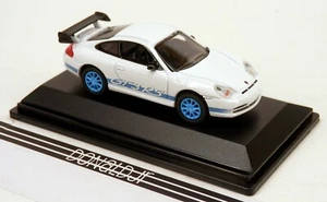 Real-X Porsche 911 GT3 RS 996 White/Blue Wheels 1/72 Scale Diecast w/Case - Imagen 1 de 2