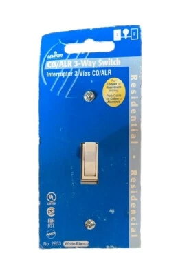 🔥(AN) ***CANTIDAD 10*** Leviton 2653-2W palanca blanca ***ENVÍO GRATUITO*** Foto 1 de 4