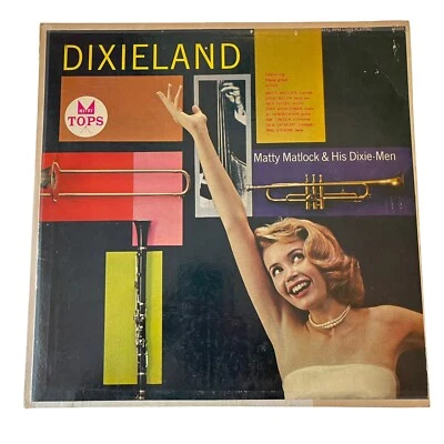 Dixieland Matty Matlock & His Dixie-Men Record Vinyl 12" LP Tops L1569 - Image 1 of 4