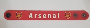 Arsenal F.C. London Uk Football Soccer Team Wristband Bracelet Pulsera NEW - Picture 1 of 10