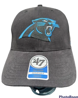 Gorra Panthers Carolina Niños NFL '47 Marca Gorra Nueva de Lote Antiguo Foto 1 de 4