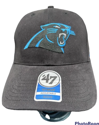 Panthers Carolina Hat Kids NFL '47 Brand Cap NOS Cover