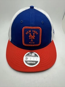 New Era New York Mets Squared Low Profile 9FIFTY Snapback Hat Adjustable GR69 - Picture 1 of 4