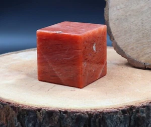 45MM Red Aventurine Cube Natural Stone Spiritual Healing Cube Crystal Cube Decor - Picture 1 of 7