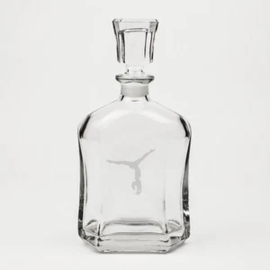 Decantador de whisky de cristal grabado profundo para gimnasta Handstand - Imagen 1 de 1