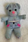 Vintage 1995 mini 6 inch Doodle Bear stuffed animal by Tyco