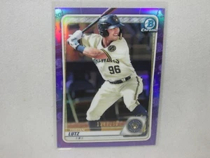 Tristen Lutz * 2020 Bowman Chrome * Purple Refractor * 134/250 * Brewers - Picture 1 of 5