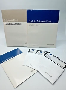 Microsoft Excel 3.0 for Windows - 3 disks and QR Guide & FR and Q+E both SEALED - Picture 1 of 9