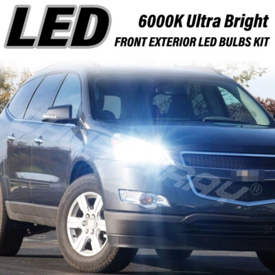 Combo de 4 piezas faros LED bombillas haz alto y bajo para Chevrolet Traverse 2009-2012 Foto 1 de 4