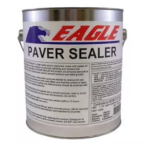 Concrete Paver Sealer Clear High Gloss Wet Look Solvent Based Acrylic 1 Gallon - Picture 1 of 7