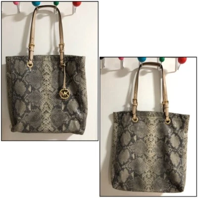 Michael Kors Tote Bag Camouflage Color Python Print shimmering - Image 1 of 4