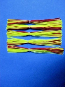5 faldas de silicona CARTA/ROJA #5-9355 señuelo cebo giratorio zumbido plantilla aparejo bajo - Imagen 1 de 1