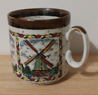 Windmill Collection West Germany Bavaria Brown Speckled Tulip Coffee Mug Tea Cup