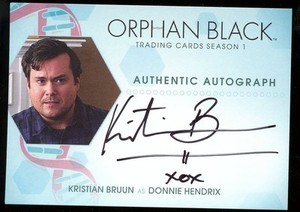 Cryptozoic Orphan Black Season 1 AUTO Card - Kristian Bruun as Donnie Hendrix