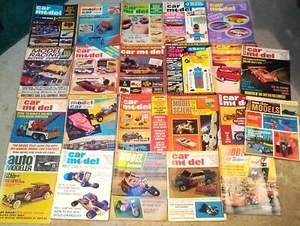 SLOT CAR / MODEL MAGAZINE LOT   1964 - 1974   22 MAGAZINES    CAR RACING - Picture 1 of 2