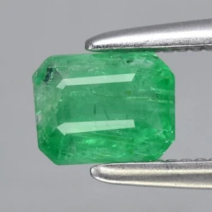 💎 0.48ct 5x3.8mm Octágono Verde Esmeralda - Sin Calentar, Gema Colombia - Imagen 1 de 4