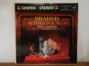 BRAHMS SYMPHONY NO.3 FRITZ REINER CHICAGO ORCHESTRA LIVING STEREO LP VINYL ALBUM - Picture 1 of 4